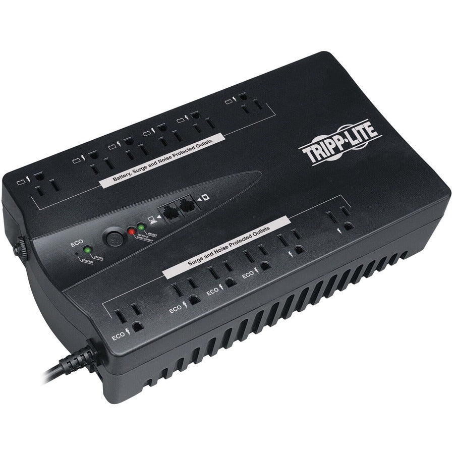 Tripp Lite by Eaton UPS TAA-Compliant ECO Series 120V 750VA 450W Energy-Saving Standby UPS with USB port and 12 Outlets