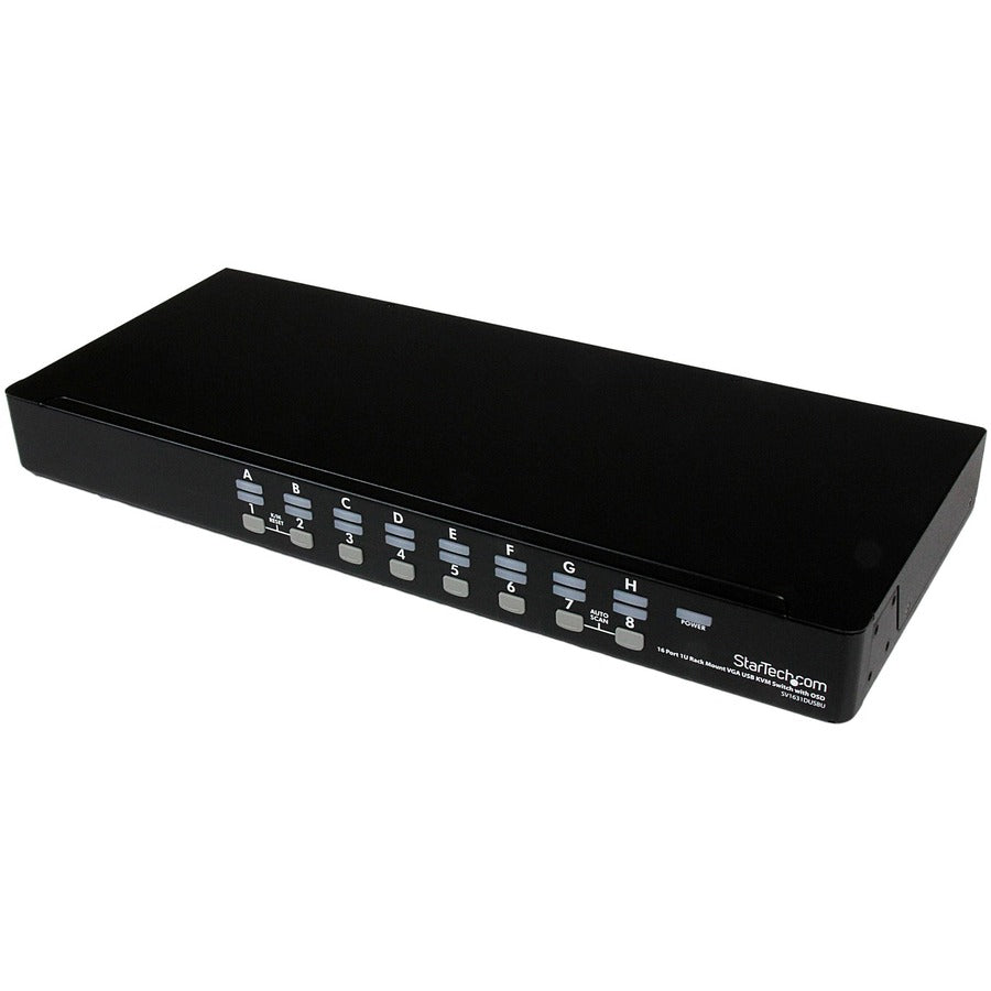 StarTech 16 Port 1U Rackmount USB KVM Switch with OSD, TAA