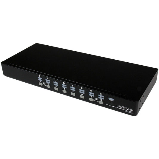 StarTech 16 Port 1U Rackmount USB KVM Switch with OSD, TAA