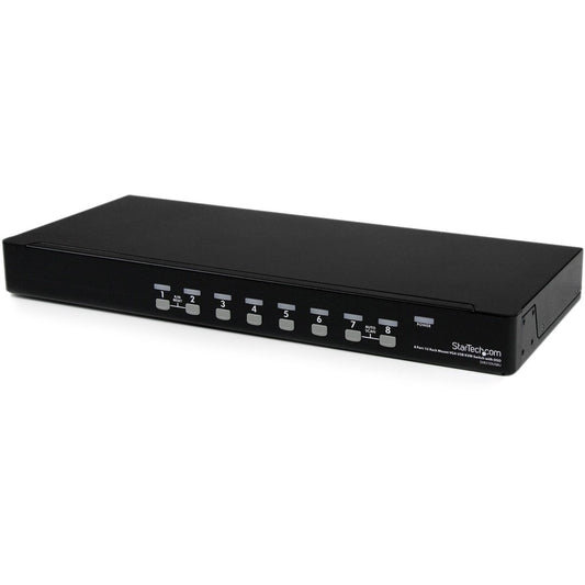 StarTech 8 Port 1U Rackmount USB KVM Switch with OSD, TAA
