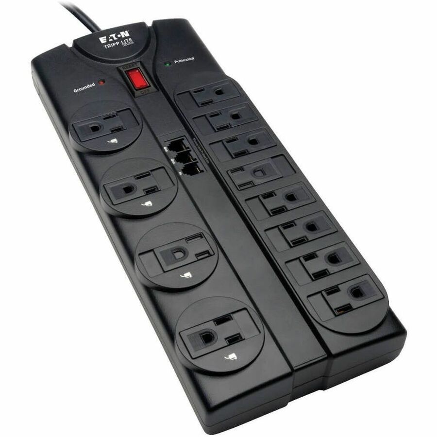 Tripp Lite by Eaton Protect It! 12-Outlet Surge Protector 8 ft. (2.43 m) Cord 2160 Joules Tel/Modem Protection