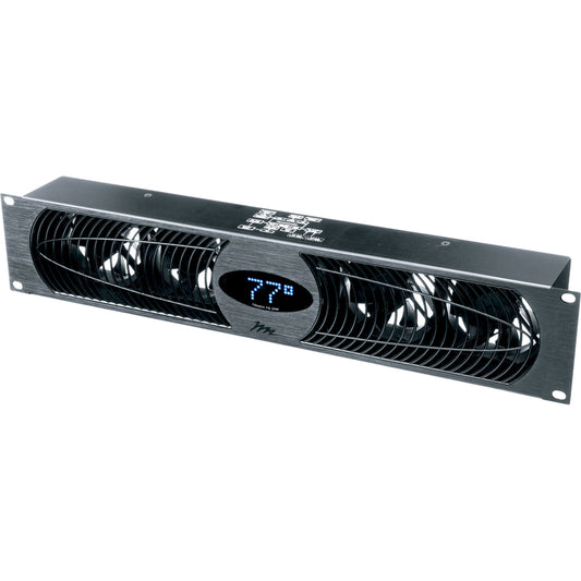 Middle Atlantic 100 CFM Fan Panel with Display - 27dB - Anodized