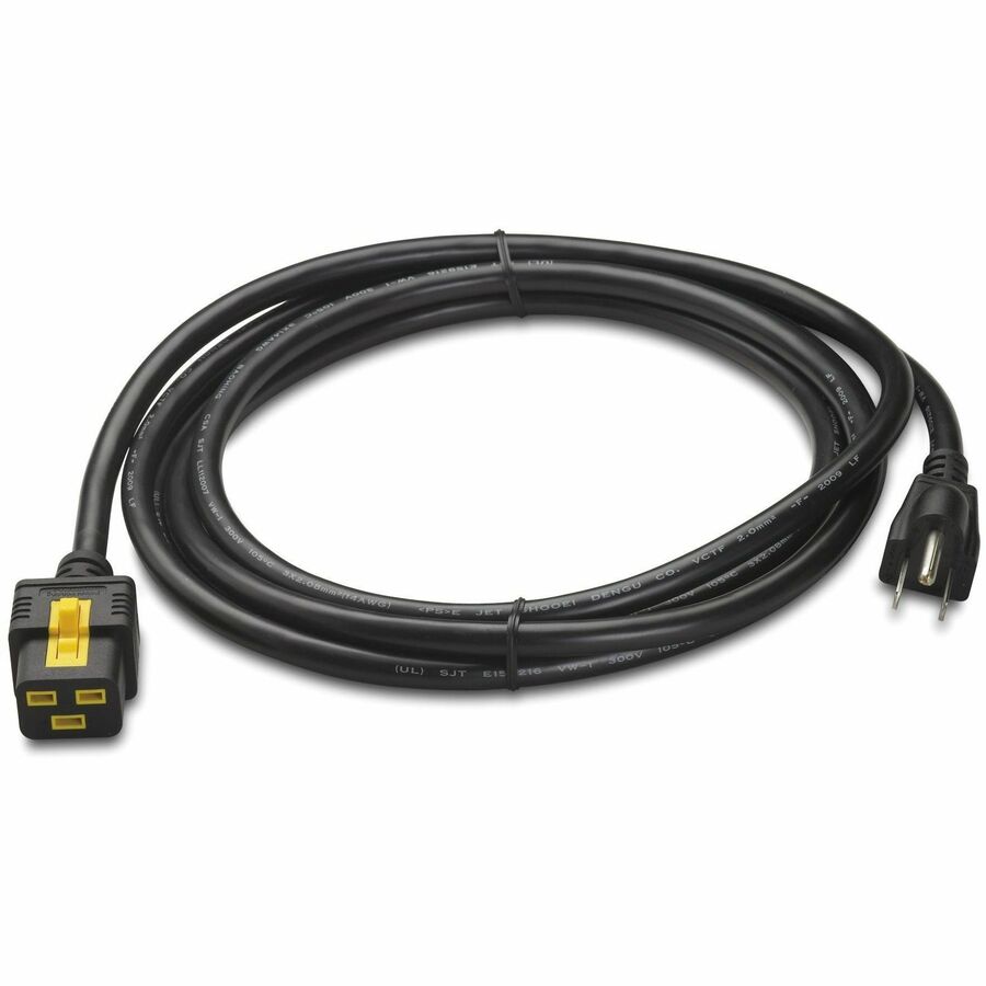 APC NetShelter Power Cord, Locking, IEC C19 to NEMA 5-15P, 3.0m