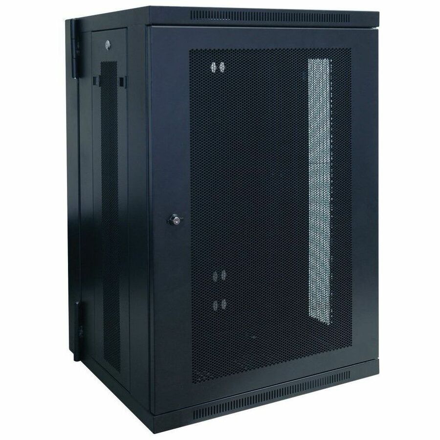 Tripp Lite by Eaton SmartRack 18U Low-Profile Switch-Depth Wall-Mount Rack Enclosure Cabinet Hinged Back