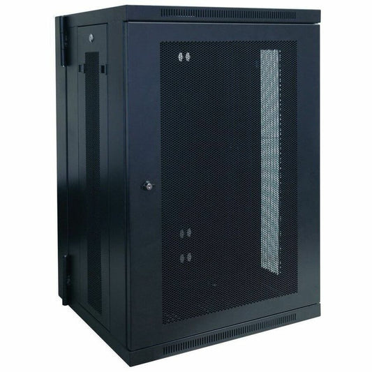 Tripp Lite by Eaton SmartRack 18U Low-Profile Switch-Depth Wall-Mount Rack Enclosure Cabinet Hinged Back