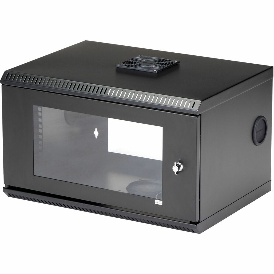 StarTech 2-Post 6U Wall Mount Network Cabinet w/ Acrylic Door, 19" Small Wall-Mounted Server Rack for Data / Computer Equipment