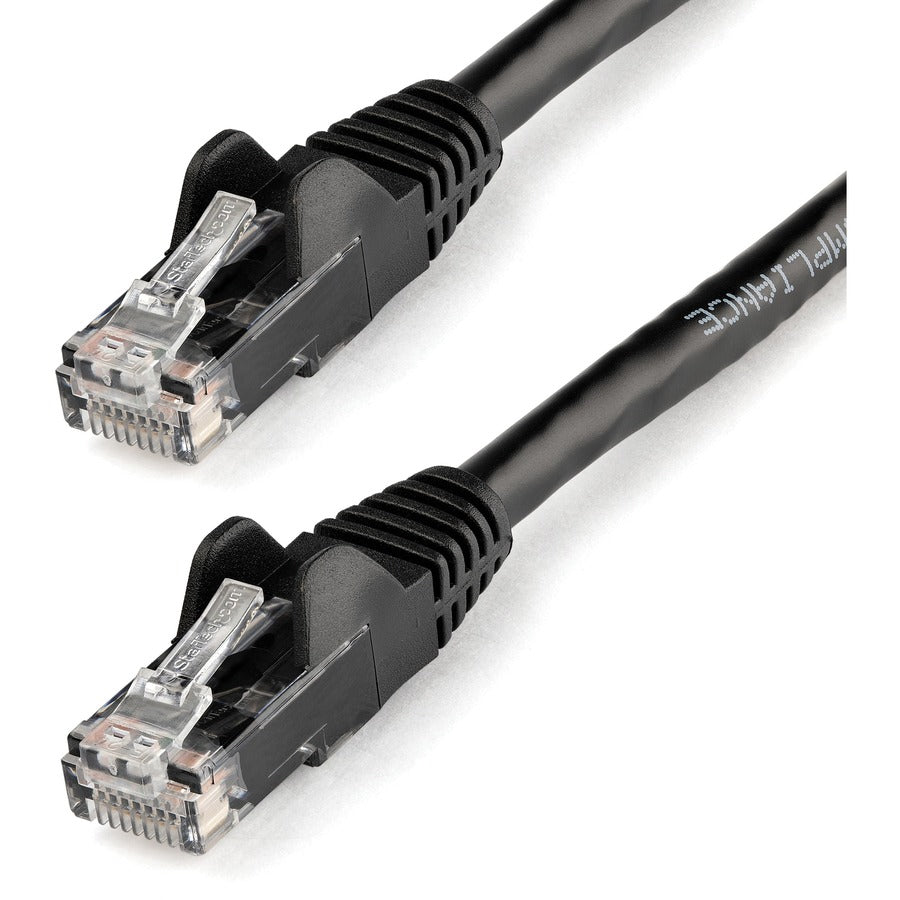 StarTech 100ft CAT6 Ethernet Cable - Black Snagless Gigabit - 100W PoE UTP 250Mhz Category 6 Patch Cord UL Certified Wiring/TIA