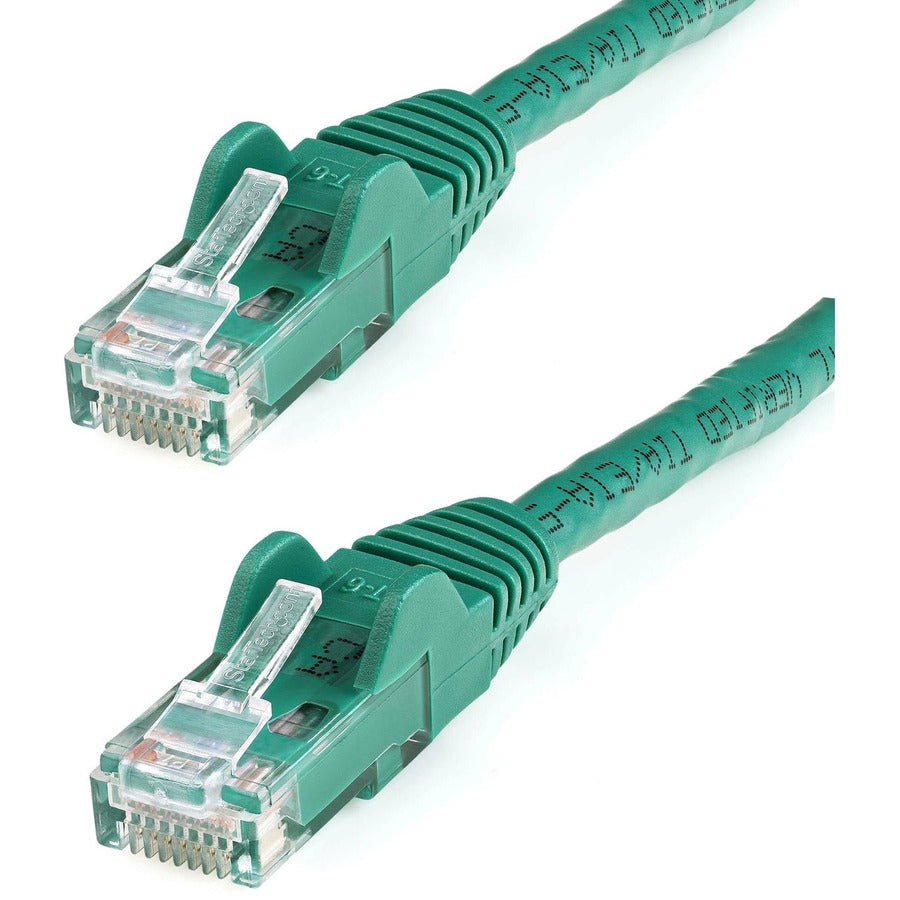 StarTech 100ft CAT6 Ethernet Cable - Green Snagless Gigabit - 100W PoE UTP 250Mhz Category 6 Patch Cord UL Certified Wiring/TIA