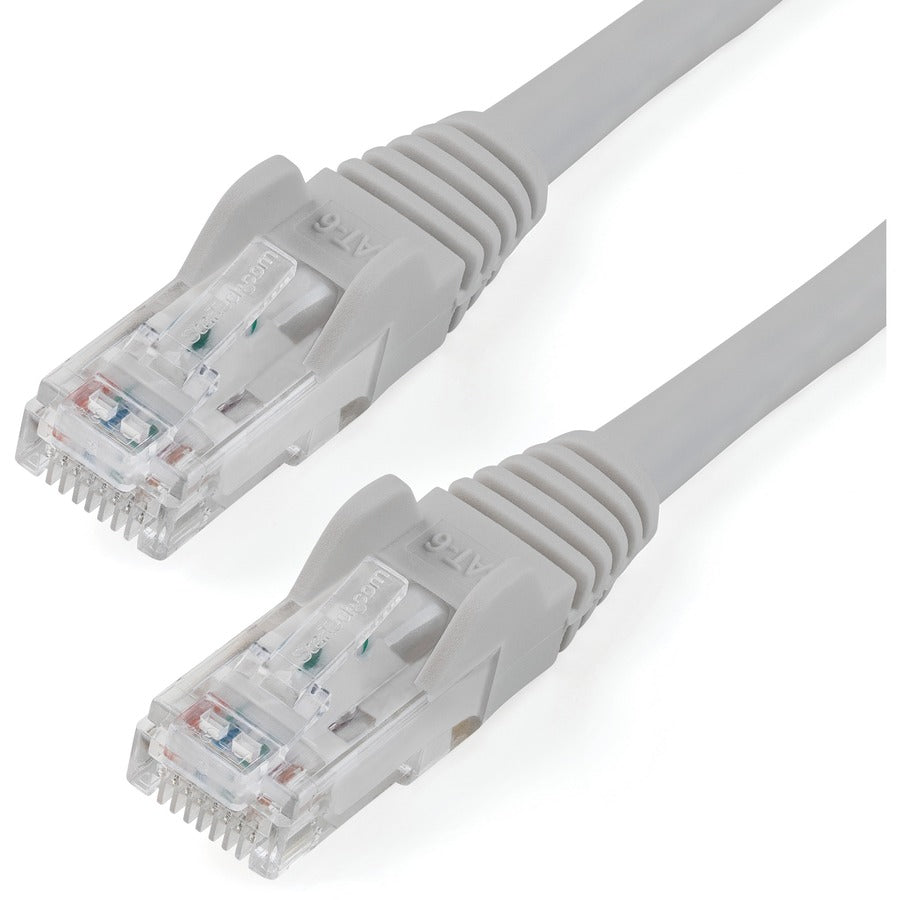 StarTech 75ft CAT6 Ethernet Cable - Gray Snagless Gigabit - 100W PoE UTP 250Mhz Category 6 Patch Cord UL Certified Wiring/TIA
