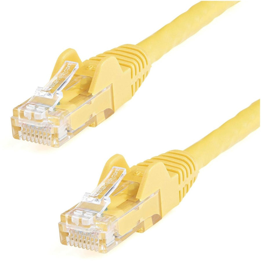 StarTech 75ft CAT6 Ethernet Cable - Yellow Snagless Gigabit - 100W PoE UTP 250Mhz Category 6 Patch Cord UL Certified Wiring/TIA