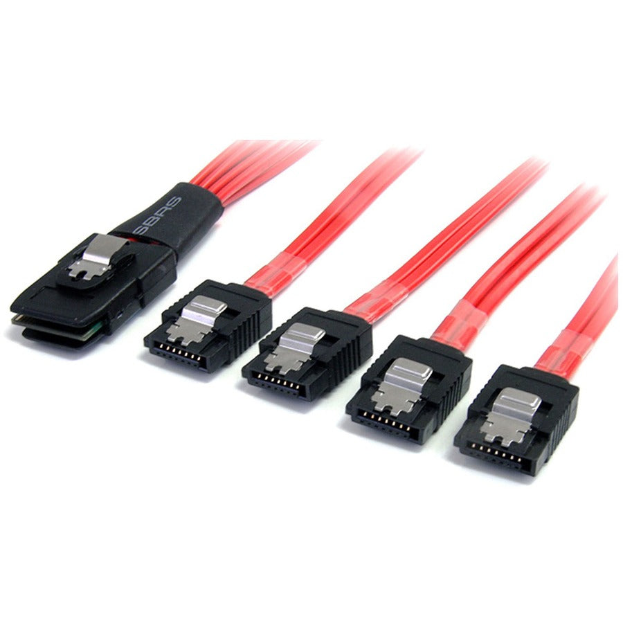 StarTech 50cm Serial Attached SCSI SAS Cable - SFF-8087 to 4x Latching SATA