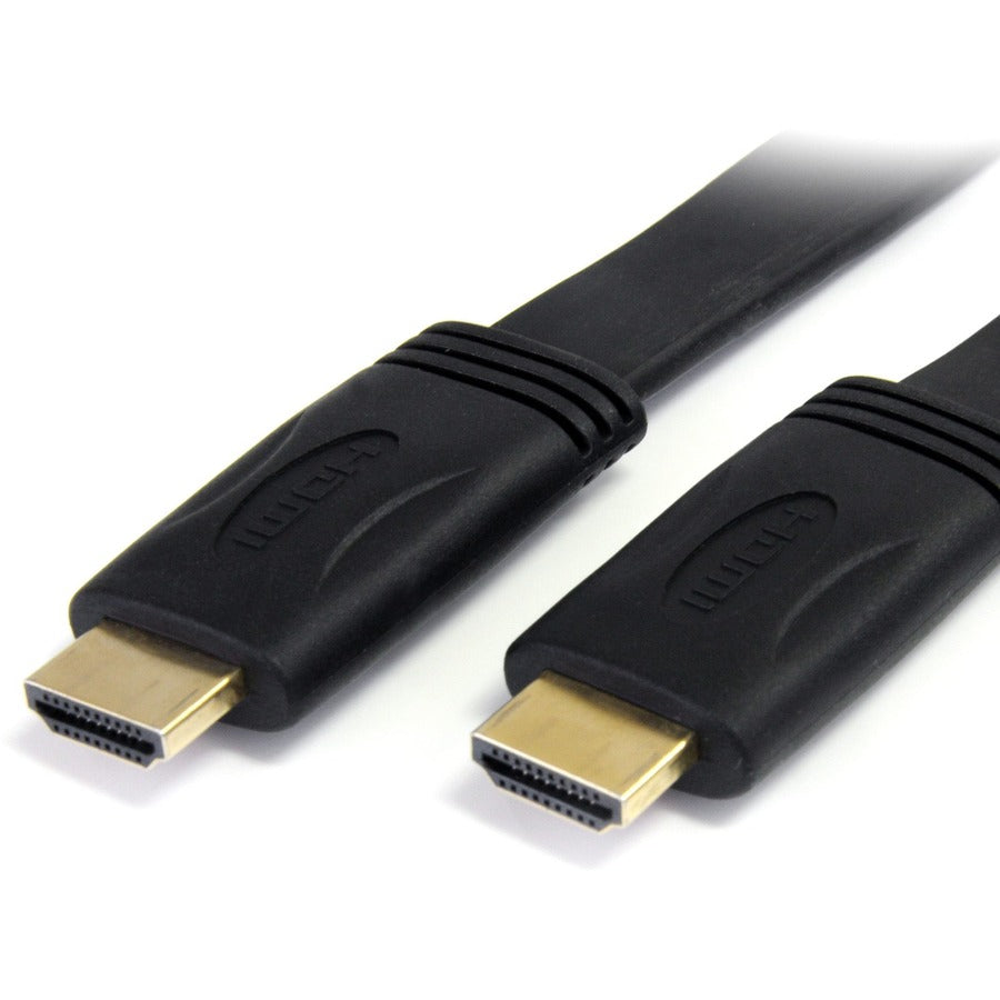 StarTech 25 ft Flat High Speed HDMI Cable with Ethernet - Ultra HD 4k x 2k HDMI Cable - HDMI to HDMI M/M