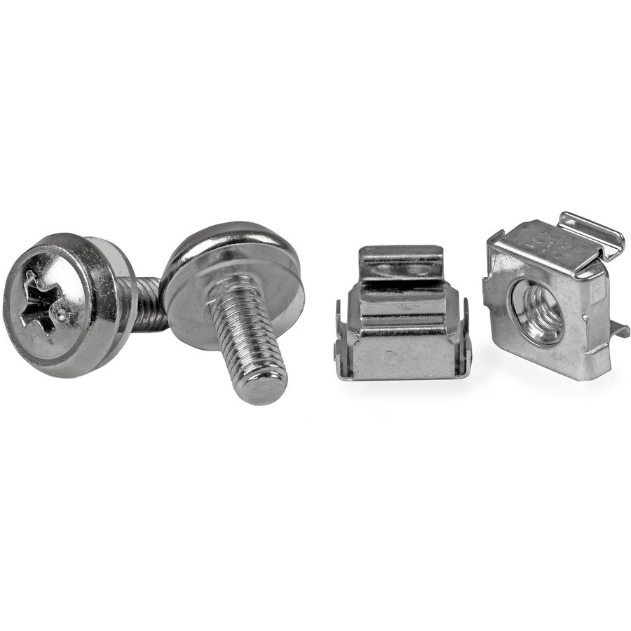 StarTech 50 Pkg M5 Mounting Screws and Cage Nuts for Server Rack Cabinet, TAA