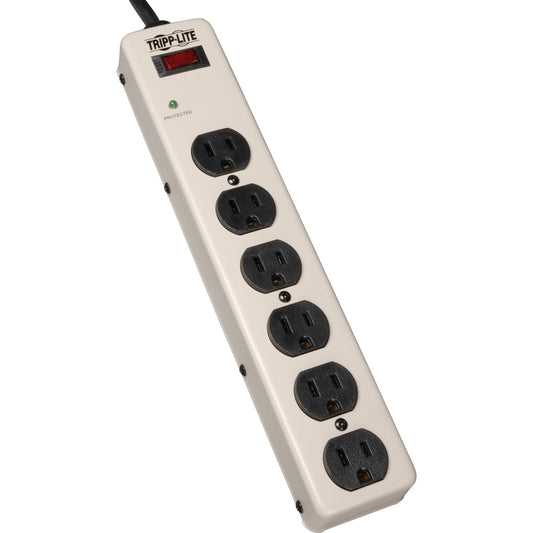 Eaton Tripp Lite Series 6-Outlet Commercial-Grade Surge Protector, 6 ft. (1.83 m) Cord, 900 Joules, 12.5-in. length