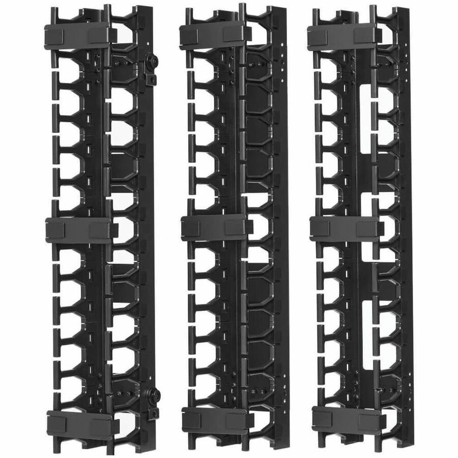 Tripp Lite by Eaton SmartRack 3-in. (7.62 cm) Wide High Capacity Vertical Cable Manager - Double finger duct