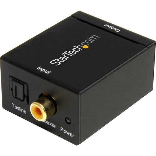 StarTech SPDIF Digital Coaxial or Toslink Optical to Stereo RCA Audio Converter