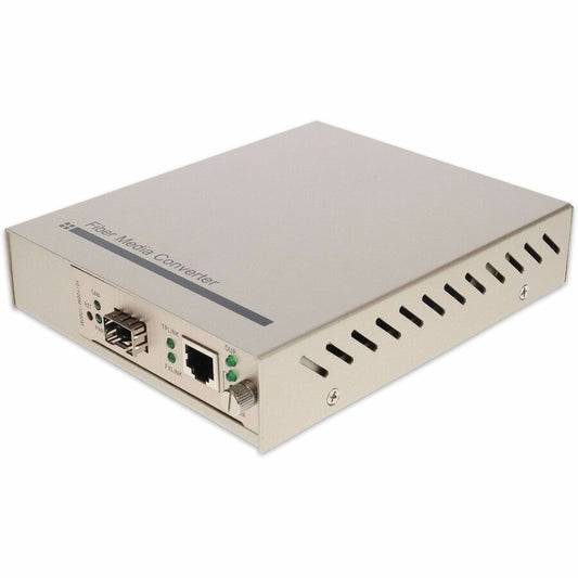 AddOn 10/100/1000Base-TX(RJ-45) to Open SFP Port Managed Media Converter