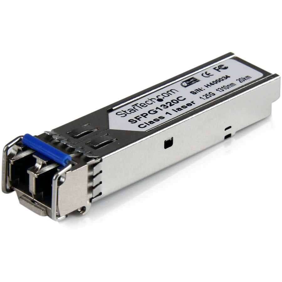 StarTech Cisco GLC-LH-SMD Compatible SFP Module - 1000BASE-LH - 1GE Gigabit Ethernet SFP 1GbE Single Mode Fiber SMF Optic Transceiver