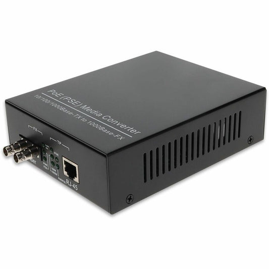 AddOn 10/100/1000Base-TX(RJ-45) to 1000Base-SX(ST) MMF 850nm 550m POE Media Converter