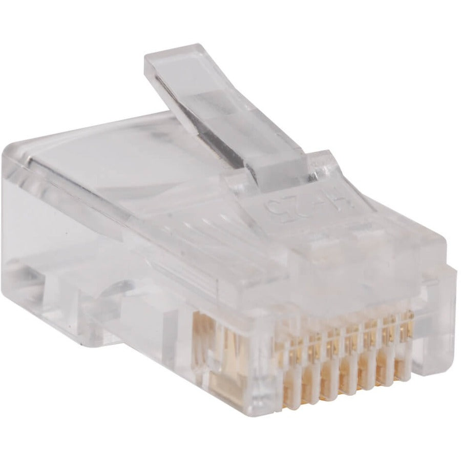 Tripp Lite by Eaton RJ45 Plugs for Round Solid / Stranded Conductor 4-pair Cat5e Cable 100-Pack