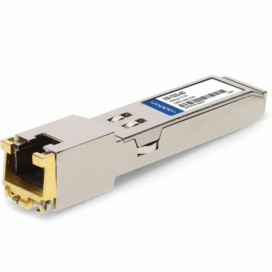 AddOn Dell 310-7225 Compatible TAA Compliant 10/100/1000Base-TX SFP Transceiver (Copper, 100m, RJ-45)