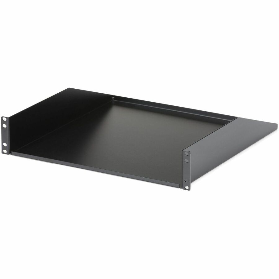 StarTech 2U Server Rack Cabinet Shelf - Fixed 18" Deep Cantilever Rackmount Tray for 19" Data/AV/Network Enclosure - Weight Cap. 125lbs/56kg