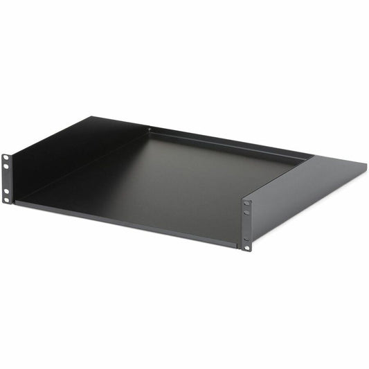 StarTech 2U Server Rack Cabinet Shelf - Fixed 18" Deep Cantilever Rackmount Tray for 19" Data/AV/Network Enclosure - Weight Cap. 125lbs/56kg