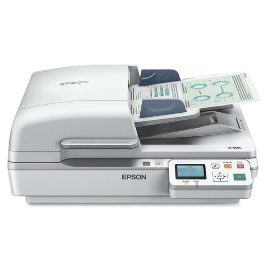 Epson WorkForce DS-6500 Flatbed Scanner - 1200 dpi Optical - White