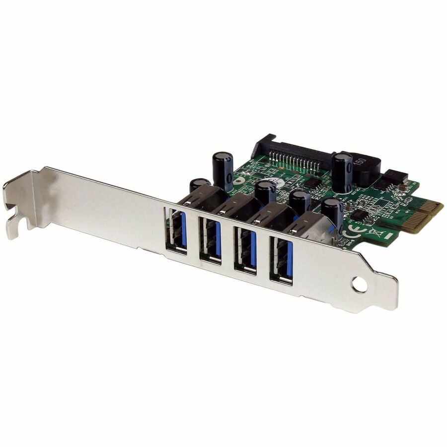 StarTech 4 Port PCI Express PCIe SuperSpeed USB 3.0 Controller Card Adapter with UASP, 5Gbps, SATA Power, TAA