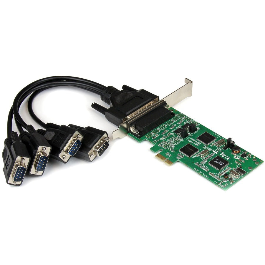 StarTech 4 Port PCI Express PCIe Serial Combo Card, 2 x RS232 2 x RS422 / RS485, TAA
