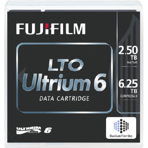 FUJIFILM LTO ULTRIUM 6 DATA CARTRIDGE WITH CASE, 2.5/6.25TB CAPACITY. VENDOR DRO