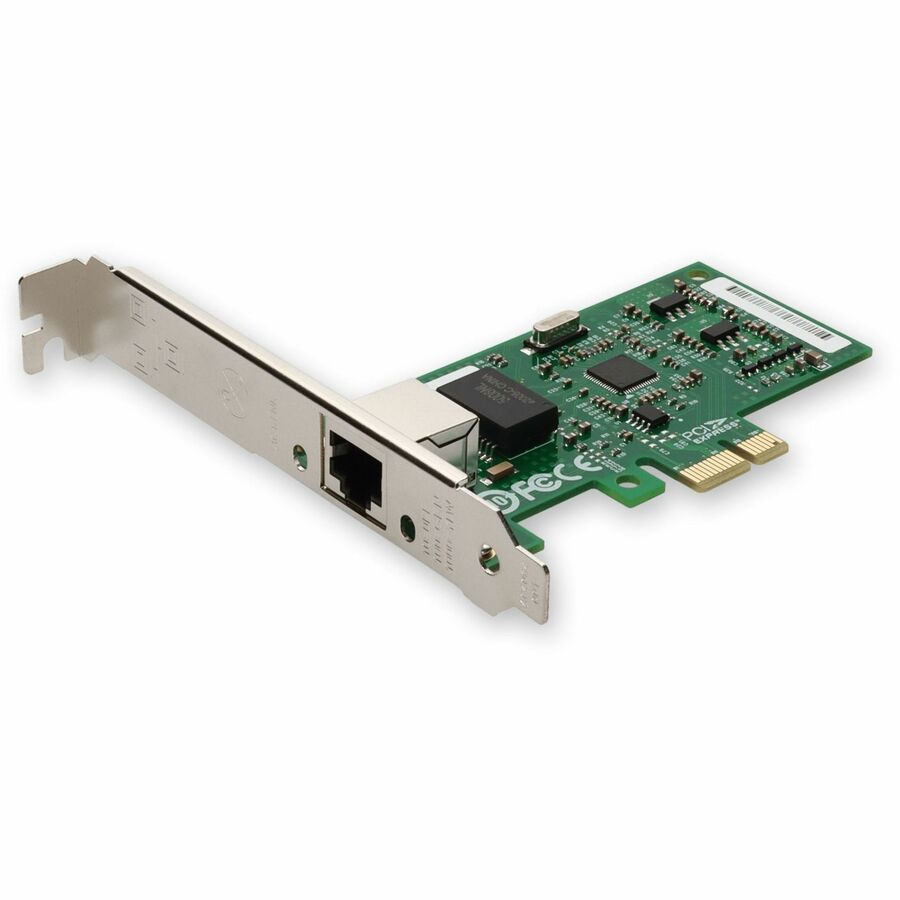 AddOn 10/100/1000Mbs Single Open RJ-45 Port 100m PCIe x4 Network Interface Card