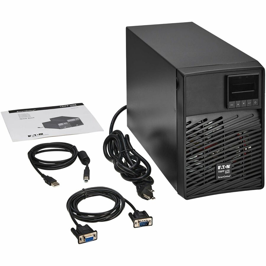 Tripp Lite by Eaton series SmartOnline 1500VA 1350W 120V Double-Conversion UPS - 6 Outlets, Extended Run, Network Card Option, LCD, USB, DB9, Tower