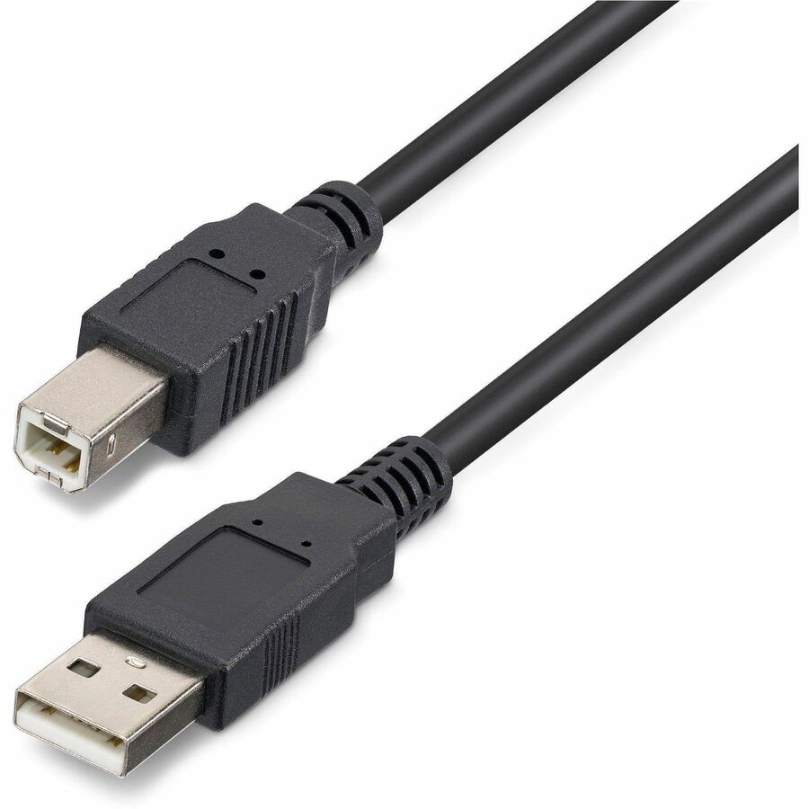 StarTech 65ft (20m) Active USB 2.0 A to B Cable, Long USB Cable, USB Printer Cable, 1x USB A (M), 1x USB B (M), Black