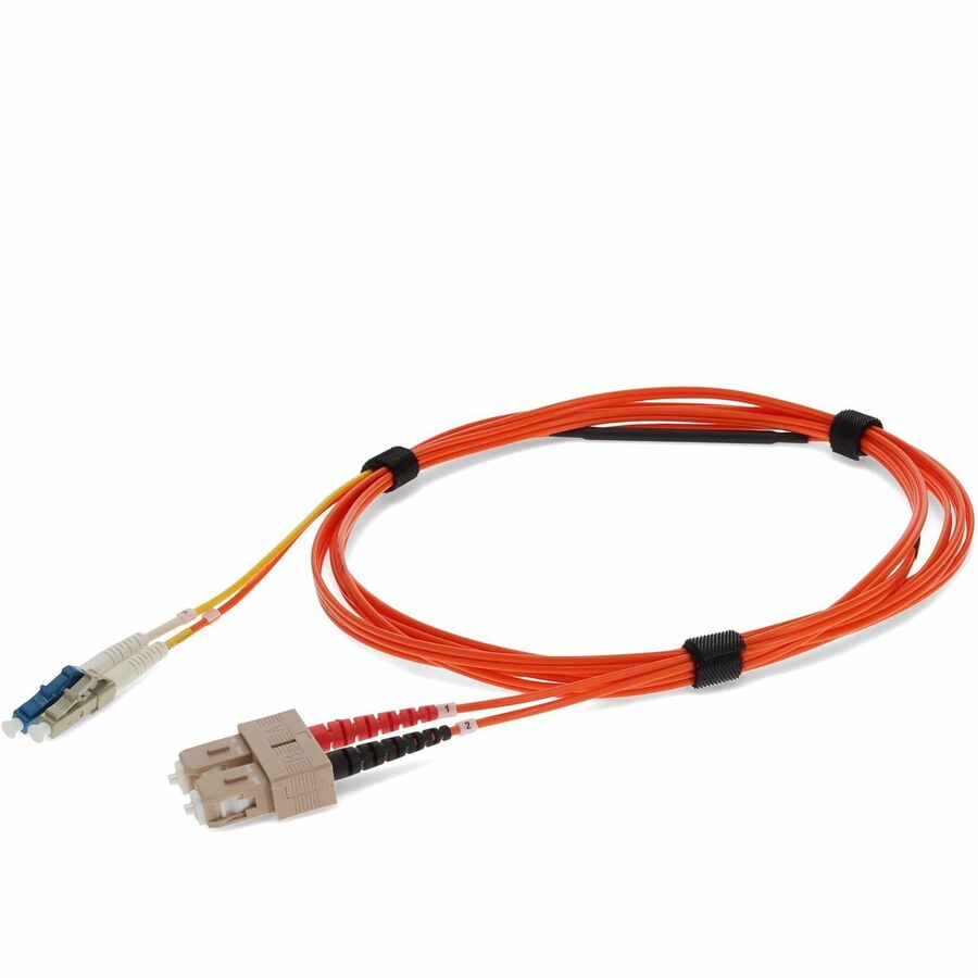 AddOn 3m LC (Male) to SC (Male) Orange OM2 & OS1 Duplex Fiber Mode Conditioning Cable