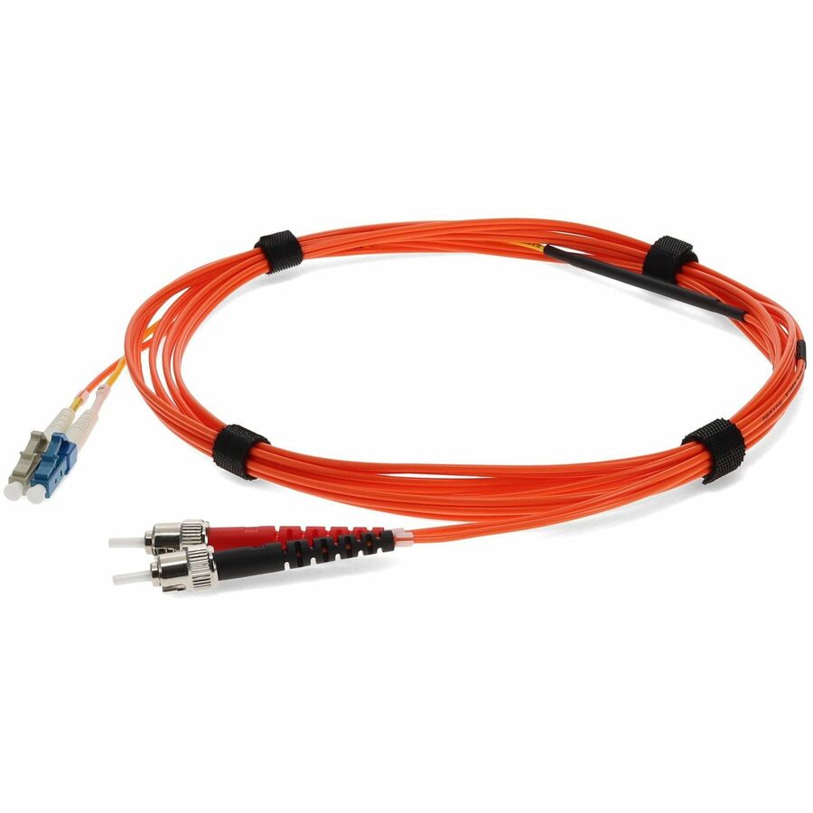 AddOn 3m LC (Male) to ST (Male) Orange OM2 & OS1 Duplex Fiber Mode Conditioning Cable