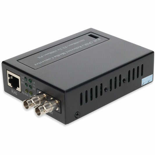 AddOn 10/100Base-TX(RJ-45) to 100Base-FX(ST) MMF 1310nm 2km POE Media Converter