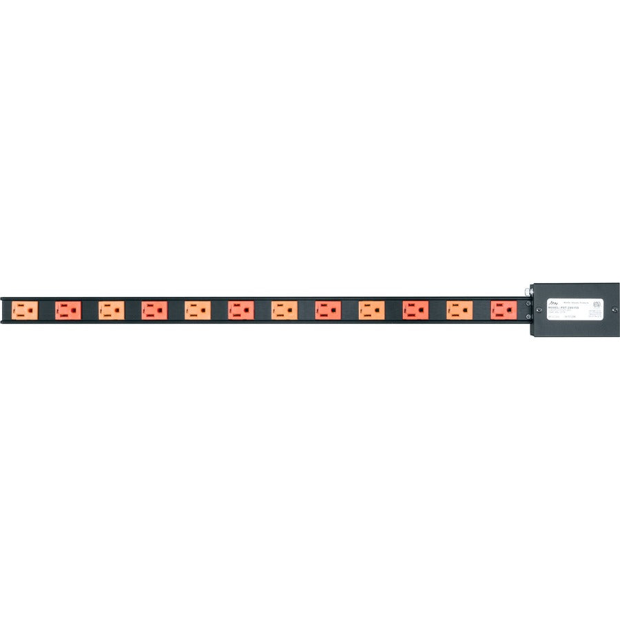 Middle Atlantic Select PDT Low Profile Vertical Power Strip with Dual Circuit - 15 Amp - 12 Outlet - Hardwired