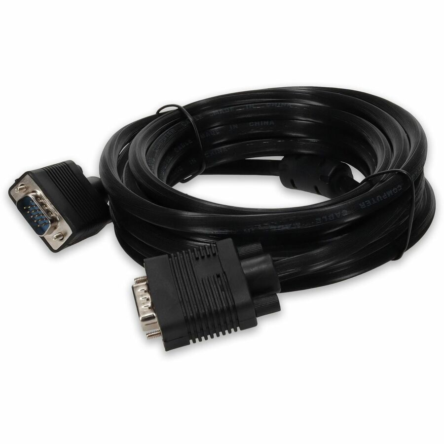 5PK 15ft VGA Male to VGA Male Black Cables For Resolution Up to 1920x1200 (WUXGA)