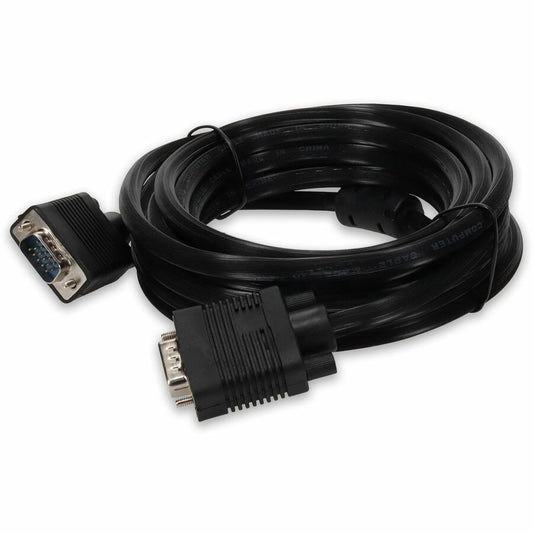 5PK 15ft VGA Male to VGA Male Black Cables For Resolution Up to 1920x1200 (WUXGA)