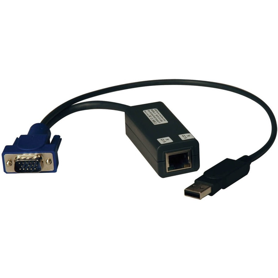 Tripp Lite by Eaton USB Single Server Interface Unit Virtual Media KVM Switch HD15 USB RJ45 TAA