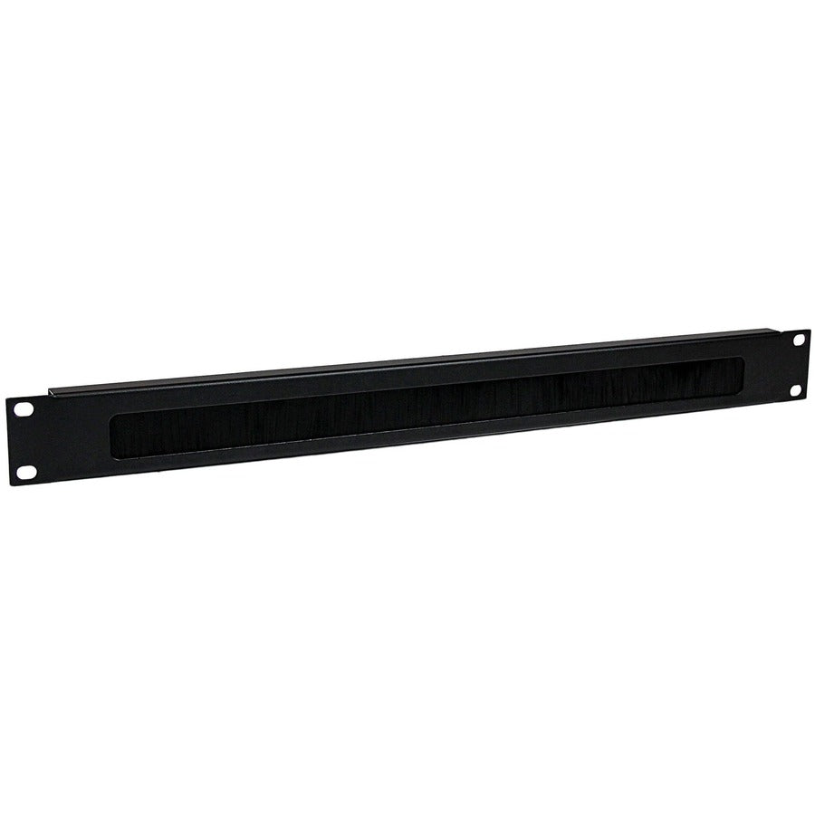 StarTech 1U High-density Brush Strip Cable Management Panel, Sturdy Steel Horizontal Data Centre Cable Organizer