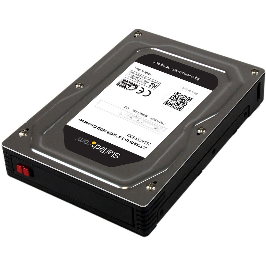 StarTech 2.5" to 3.5" SATA Aluminum Hard Drive Adapter Enclosure with SSD / HDD Height up to 12.5mm