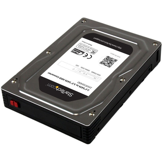 StarTech 2.5" to 3.5" SATA Aluminum Hard Drive Adapter Enclosure with SSD / HDD Height up to 12.5mm