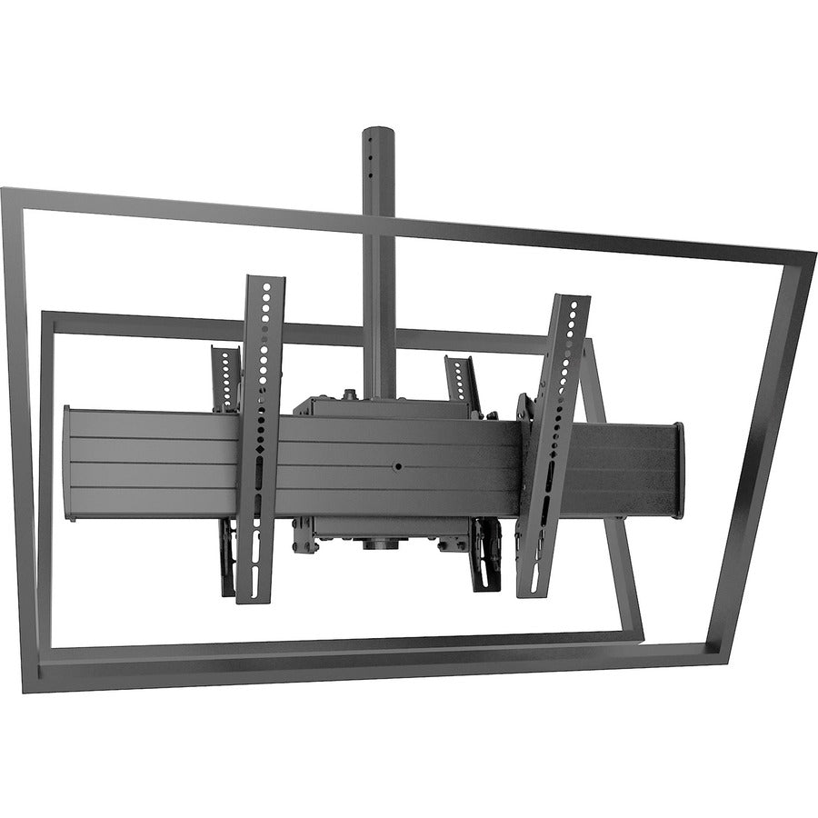 Chief Fusion X-Large TV Ceiling Mount - For 55-100 Inch Displays - Dual Monitor VESA Mount - TAA Compliant - Black