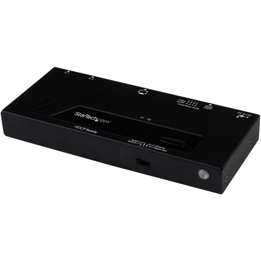 StarTech 2 Port HDMI Switch w/ Automatic and Priority Switching , 1080p, TAA