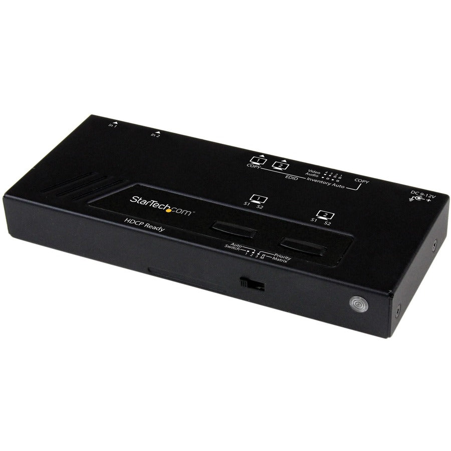 StarTech 2X2 HDMI Matrix Switch w/ Automatic and Priority Switching - 1080p, TAA