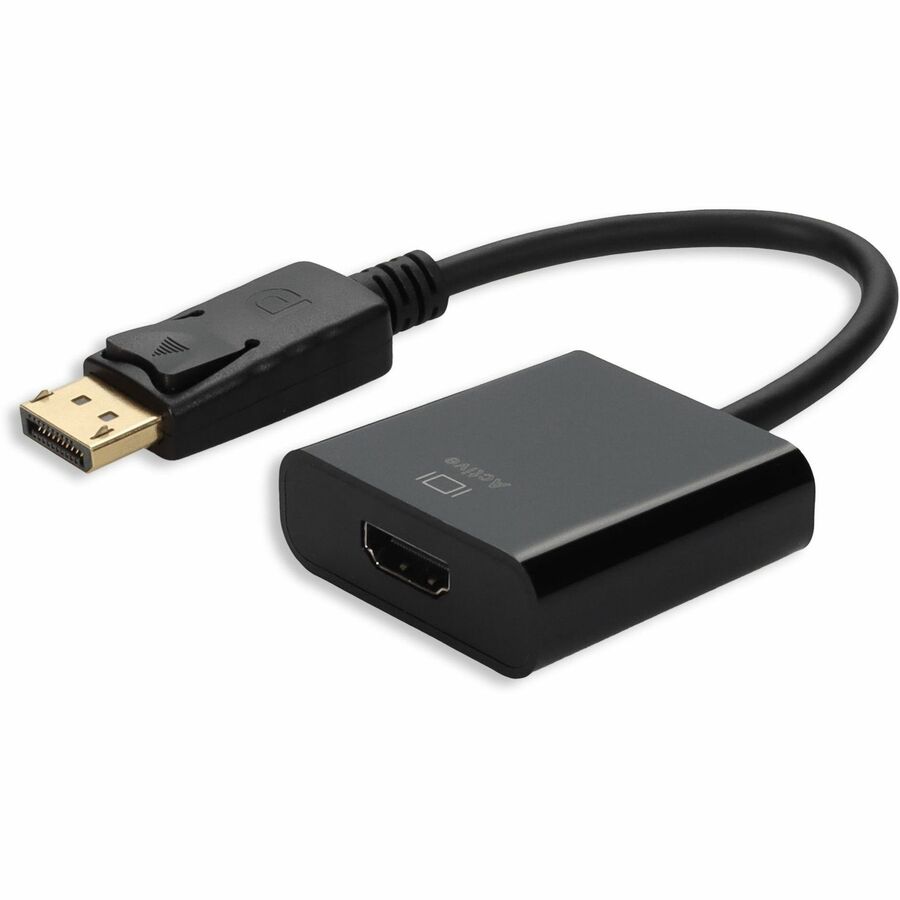 5PK DisplayPort 1.2 Male to HDMI 1.3 Female Black Active Adapters Which Comes with Audio For Resolution Up to 2560x1600 (WQXGA)