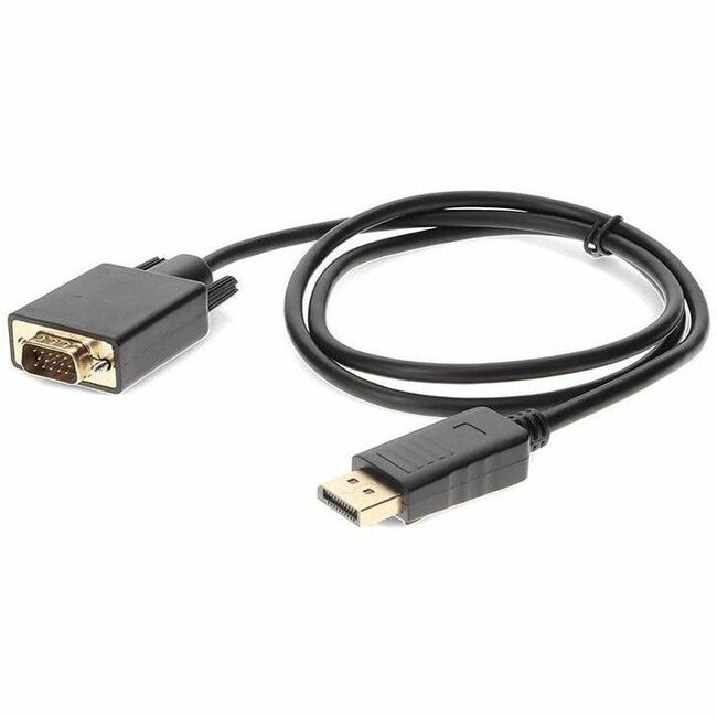 5PK 3ft DisplayPort 1.2 Male to VGA Male Black Cables For Resolution Up to 1920x1200 (WUXGA)