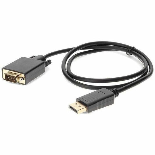 5PK 3ft DisplayPort 1.2 Male to VGA Male Black Cables For Resolution Up to 1920x1200 (WUXGA)